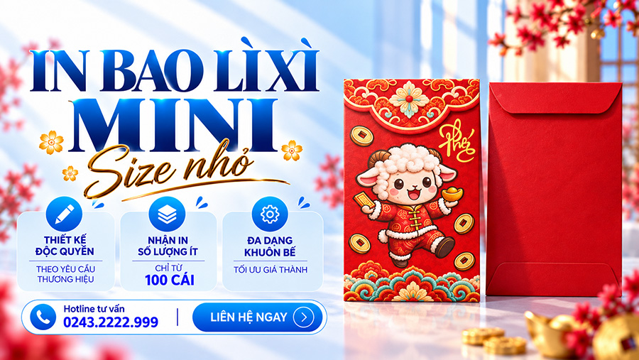 In bao lì xì mini