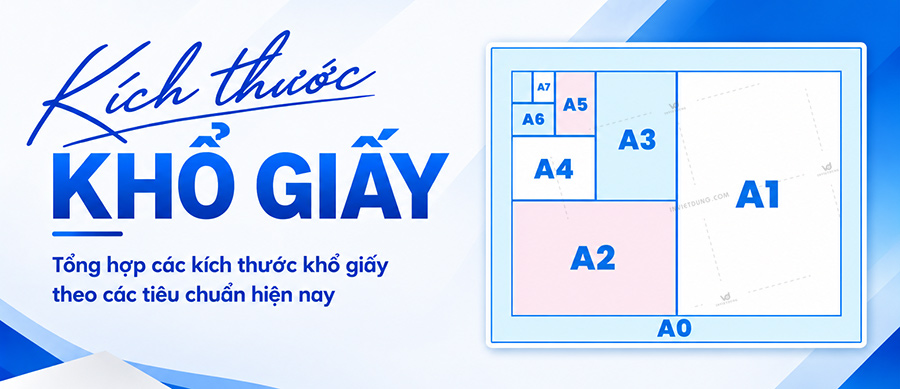 Kích thước khổ giấy A0, A1, A2, A3, A4, A5, A6, A7