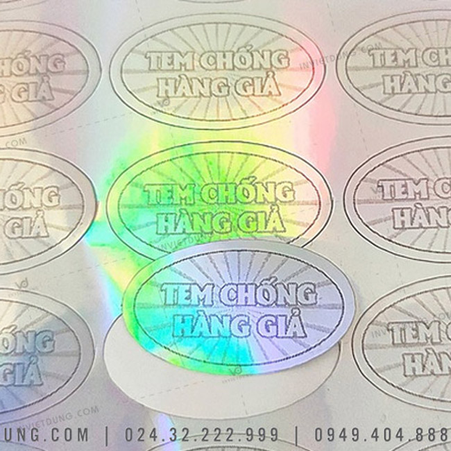 In tem chống hàng giả