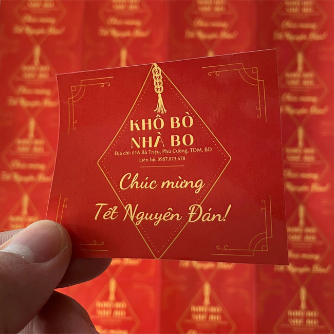 In tem nhãn bò khô
