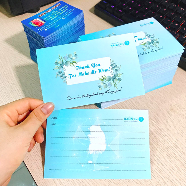 In thiệp cảm ơn khách hàng