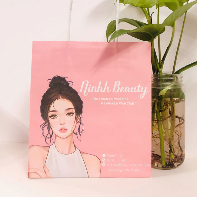 In túi giấy đựng mỹ phẩm