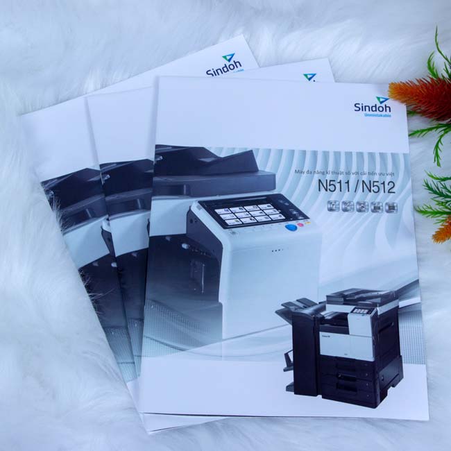 Mẫu catalogue cho đại lý máy photocopy Sindoh