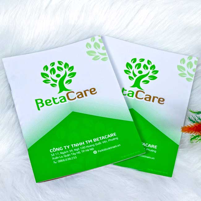 Mẫu catalogue đẹp cho công ty TM BetaCare