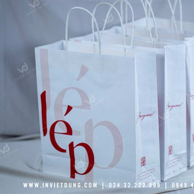 Mẫu túi giấy đựng quần áo thương hiệu Lép