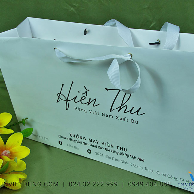 Mẫu túi giấy xưởng may Hiền Thu