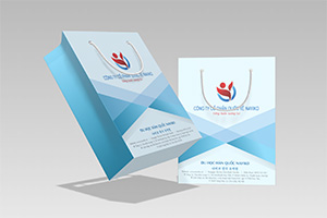 Mẫu túi giấy công ty du học Hàn Quốc Naviko