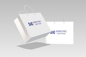 Mẫu túi giấy công ty phụ tùng xe Asentec Việt Nam