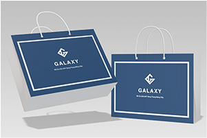 Mẫu túi giấy đựng đồ da thương hiệu Galaxy