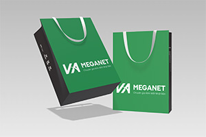 Mẫu túi giấy đựng mắt kính VA Meganet