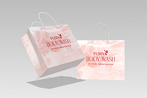 Mẫu túi giấy đựng sữa tắm Fusin Body Wash