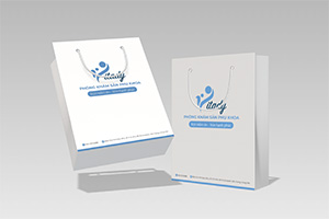 Mẫu túi giấy phòng khám phụ sản Vitady