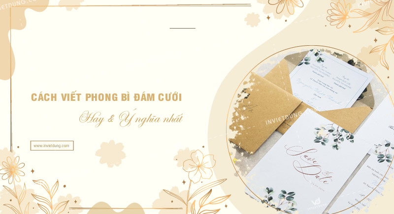 Cách viết phong bì đám cưới