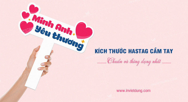 Kích thước hashtag cầm tay