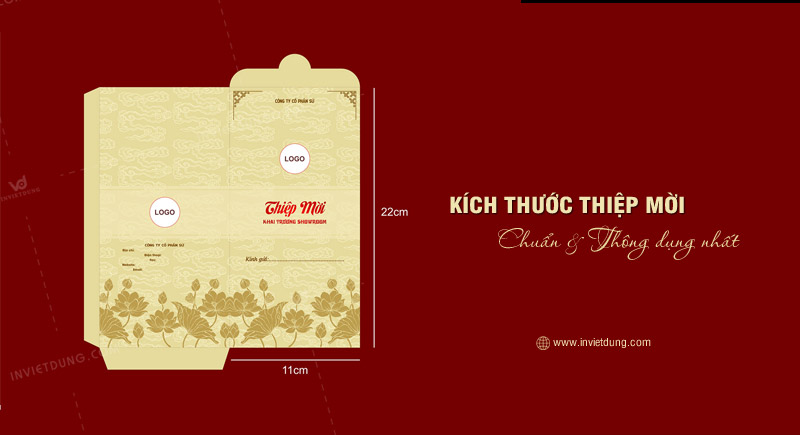 Kích thước thiệp mời chuẩn