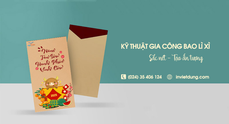 Kỹ thuật gia công bao lì xì