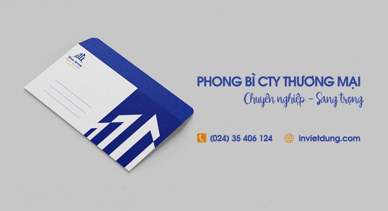 Mẫu phong bì công ty thương mại
