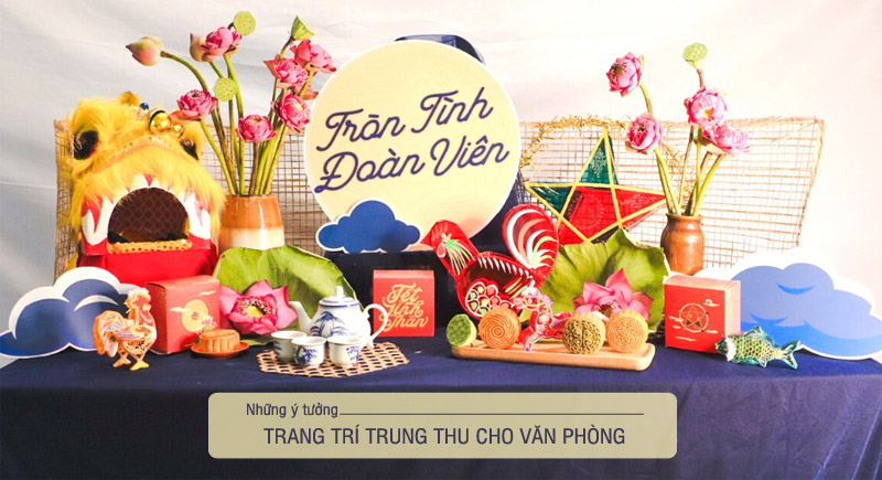 Cách trang trí trung thu cho văn phòng