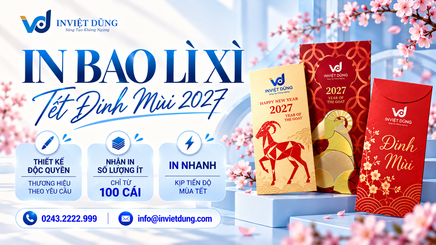 In bao lì xì Tết