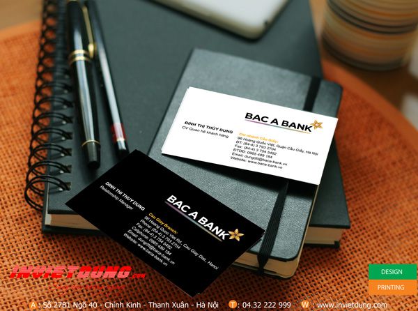 Mẫu Card visit ngân hàng đẹp