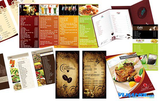 In menu thực đơn tiệc lấy ngay uy tín giá siêu rẻ