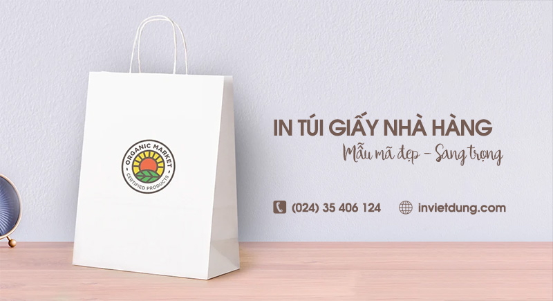 In túi giấy nhà hàng