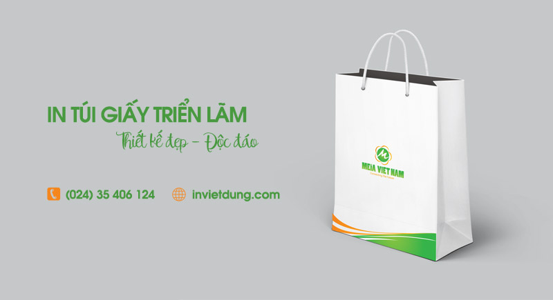 Xưởng in túi giấy triển lãm, hội chợ thiết kế theo yêu cầu