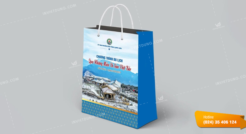 Mẫu túi giấy công ty du lịch