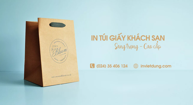 In túi giấy khách sạn