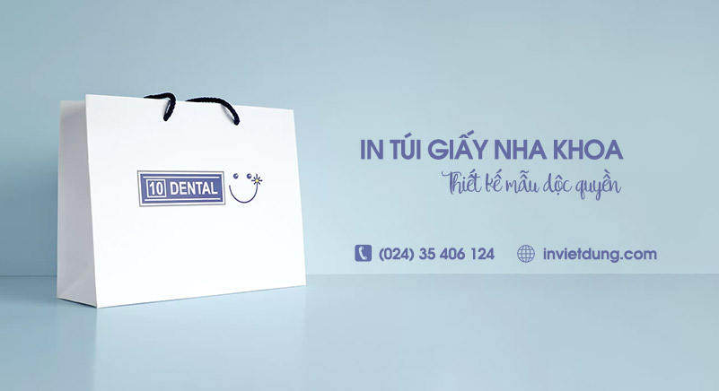In túi giấy phòng khám nha khoa