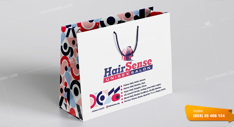 Mẫu túi giấy salon tóc