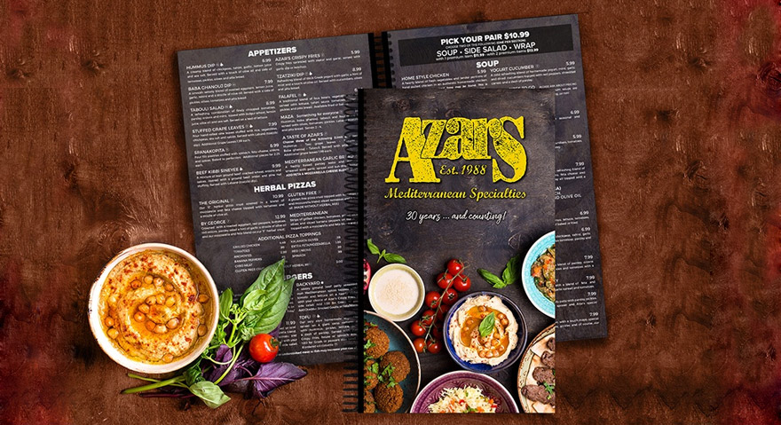 In menu giá rẻ và chuyên nghiệp