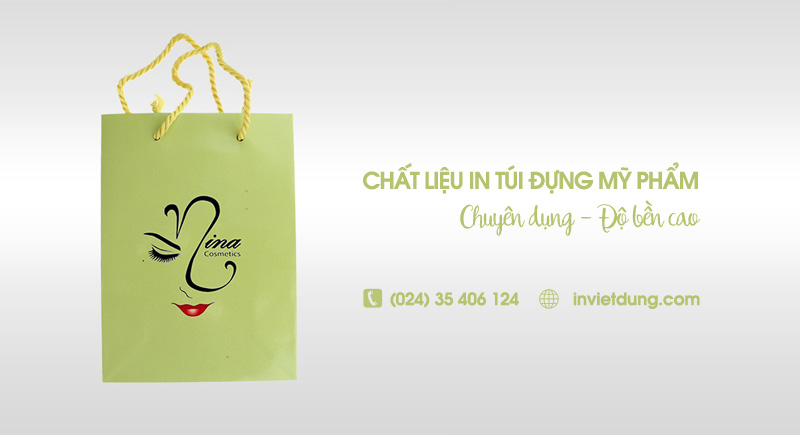 Chất liệu in túi giấy mỹ phẩm