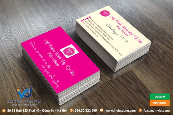 name card mỹ phẩm xách tay