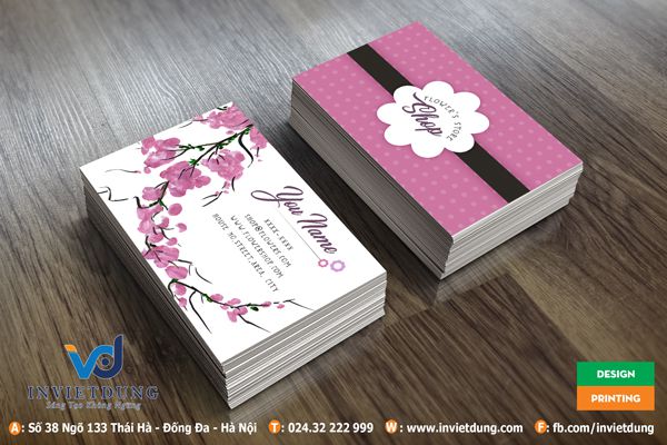 in card visit mỹ phẩm
