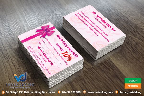 mẫu thẻ khách hàng thân thiết shop mỹ phẩm