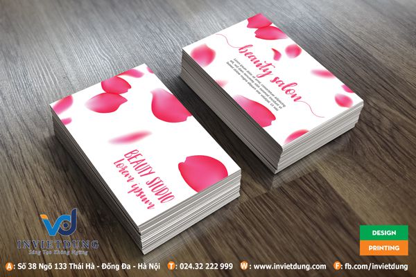 Mẫu card visit shop mỹ phẩm