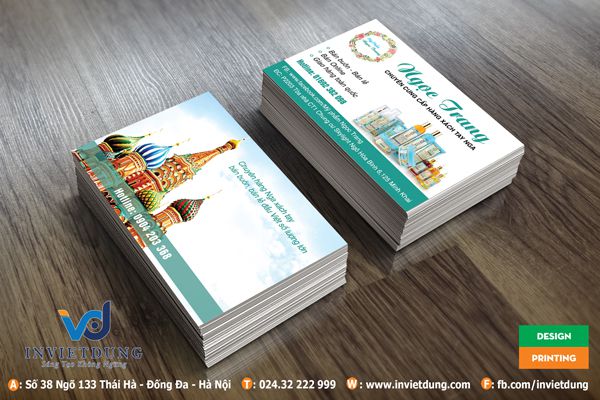 name card shop mỹ phẩm xách tay đẹp