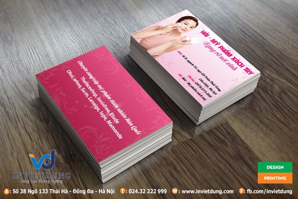 card visit shop mỹ phẩm xách tay