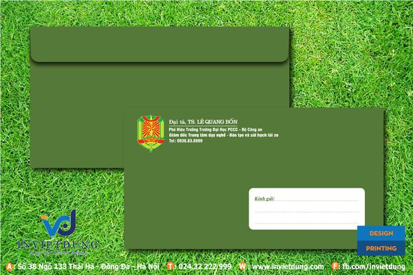 Mẫu phong bì cá nhân đẹp 