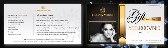 In gift voucher cho spa - thẩm mỹ