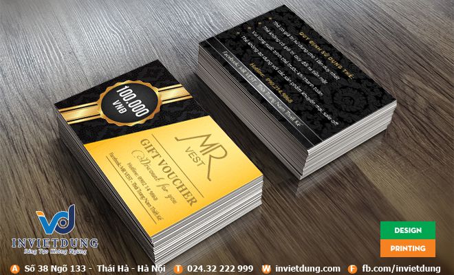Mẫu voucher giảm giá tiệm may, trung tâm may đo áo vest