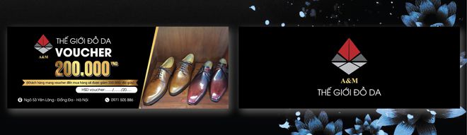 In phiếu giảm giá shop giầy da - Cửa hàng quần áo