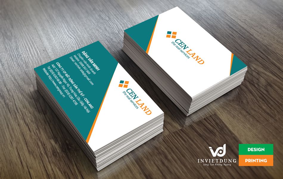 Mẫu name card bất động sản