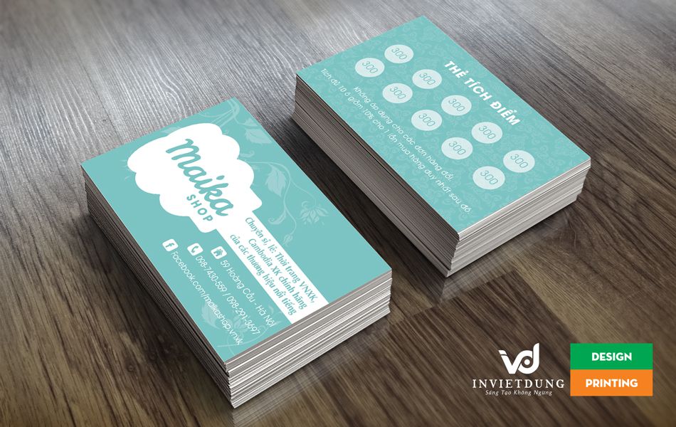 Mẫu card visit dễ thương