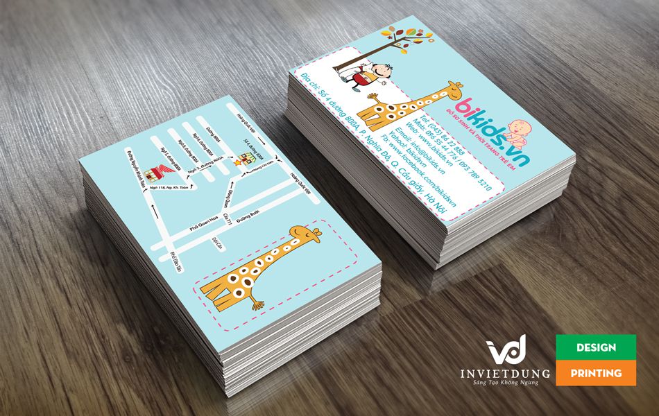 Card visit cho cửa hàng thời trang