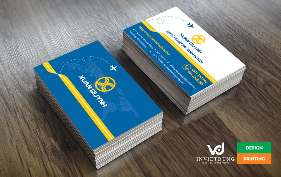 Mẫu thiết kế card visit phòng vé