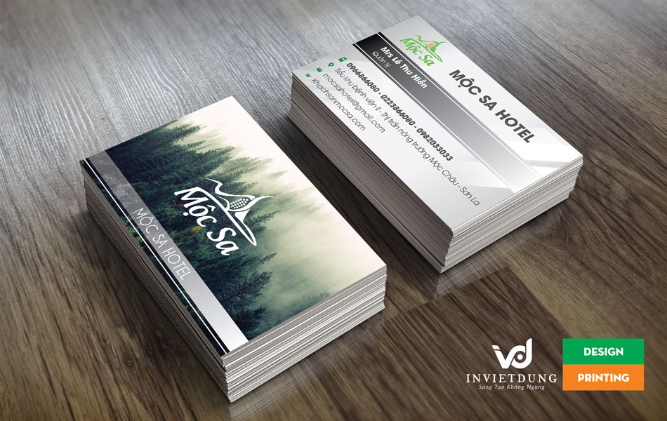 In card visit đẹp ngành du lịch