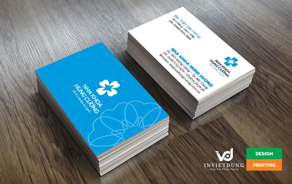 Mẫu card visit cho phòng khám nha khoa