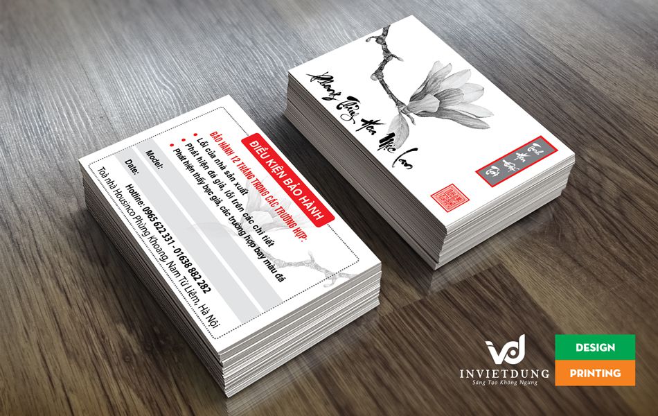 Mẫu card visit vật phẩm phong thủy